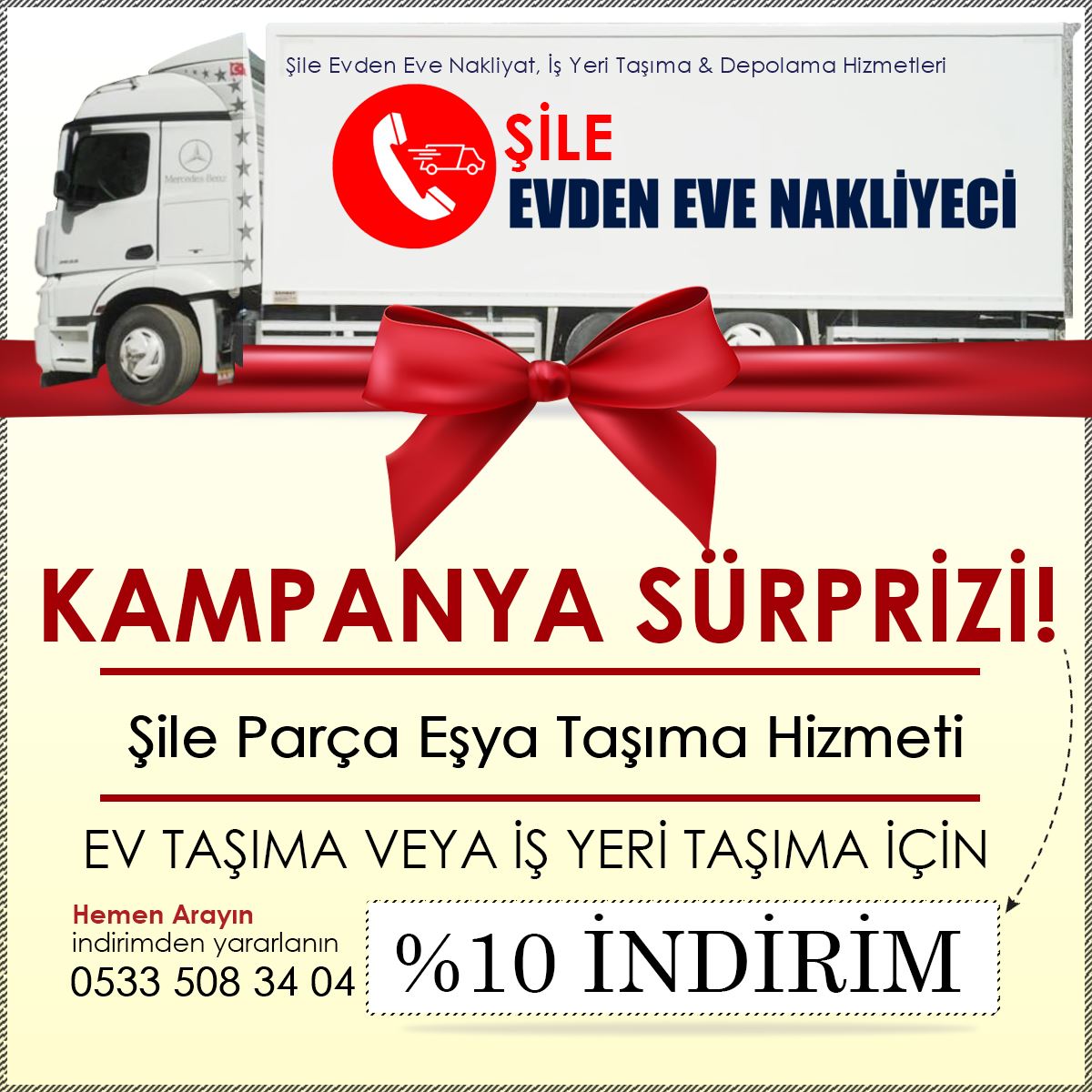 Şile Parça Eşya Taşıma Hizmeti
